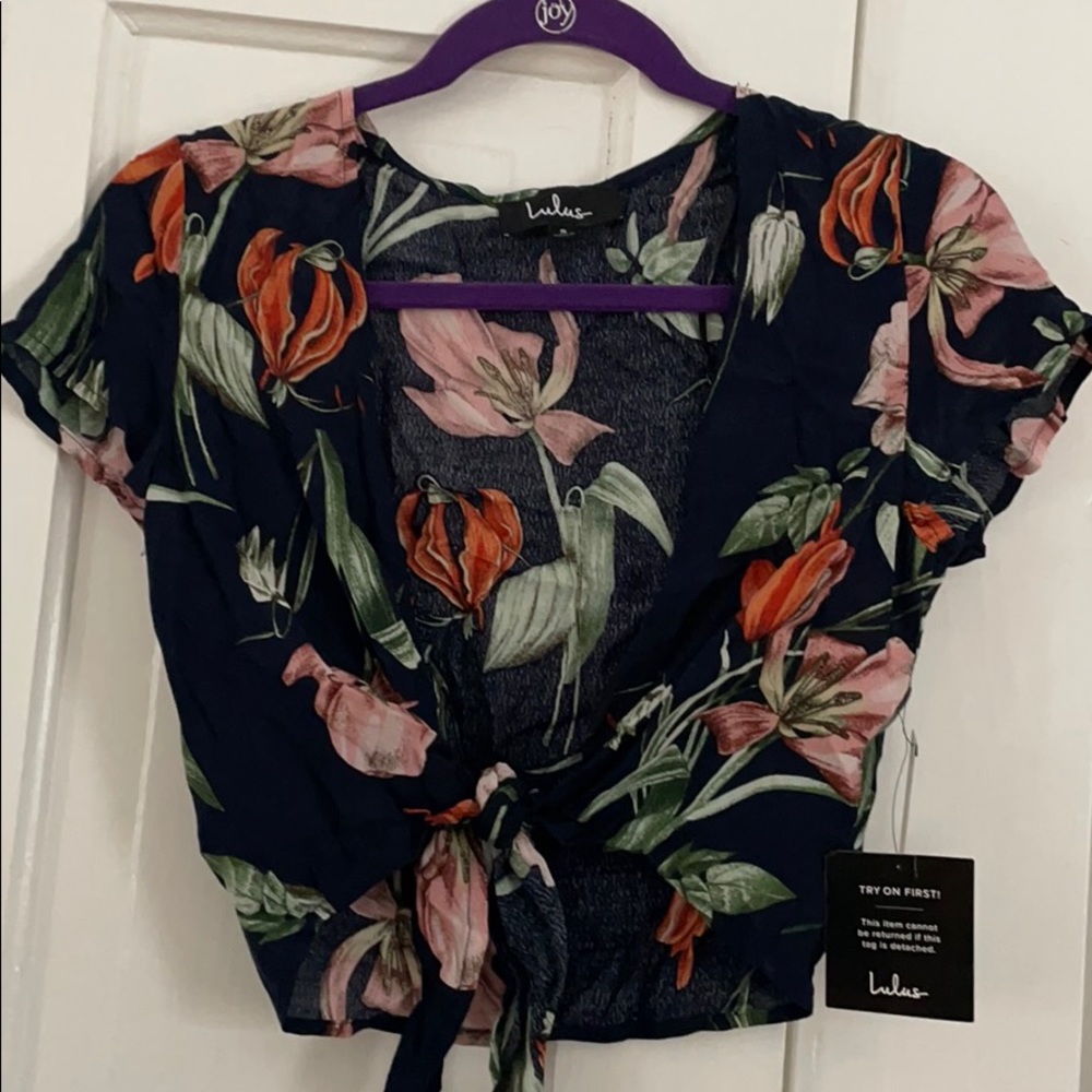 Cropped Floral Top